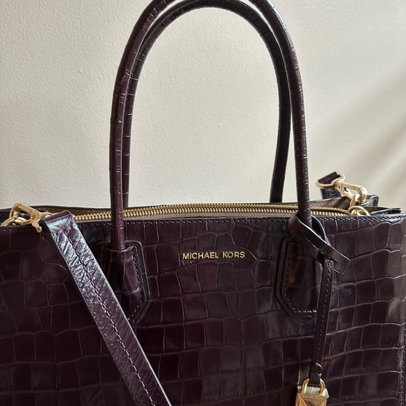 Purple Alligator Print MK Bag - Picture 4 of 7